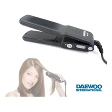Mini Chapinha de Cabelo Daewoo DHC-2056 Prancha Alisadora de Cerâmica Preto 110v Foto mini 4