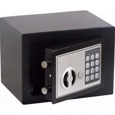 Mini Cofre Eletrônico Digital D Aço C/ Senha E Chave Verdade Cor Preto Foto mini 2