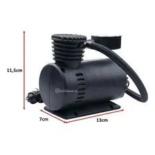 Mini Compressor Ar 250psi 12v P/ Pneu Carro Moto Bicicleta Cor Preto Foto mini 3