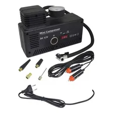 Mini Compressor Ar Automotivo Elétrico E 12v Multifunção Foto mini 1