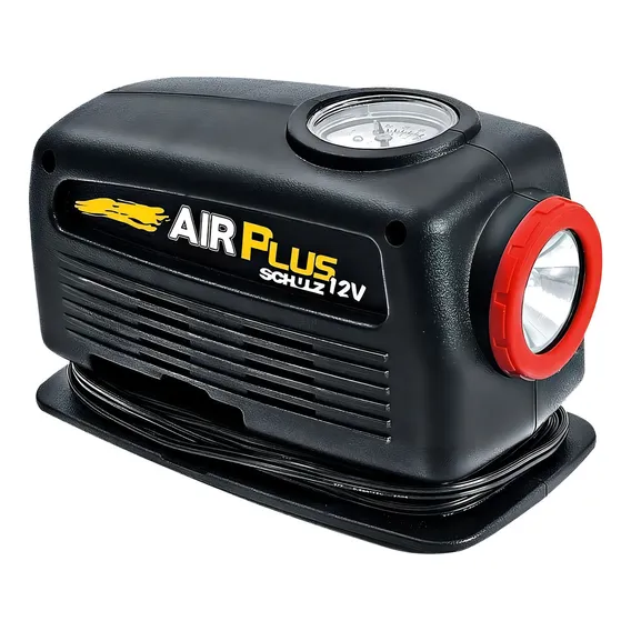 Mini Compressor Portátil Analógico 12v Air Plus Schulz Cor Preto Foto 1