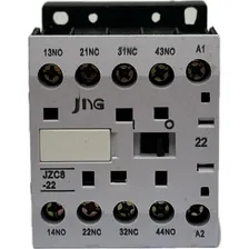 Mini Contator Auxiliar Jng Jzc8-22 2na + 2 127v Foto mini  3