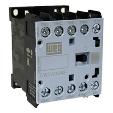Mini Contator Auxiliar Weg Cwca0-04-00c03 10a 4nf 110vca 110v Foto mini 1