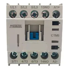 Mini Contator Tripolar 16a Ac3 24vcc 1na - Ctm16-b0-310 Foto mini 2