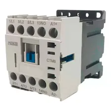 Mini Contator Tripolar 16a Ac3 24vcc 1na - Ctm16-b0-310 Foto mini 1