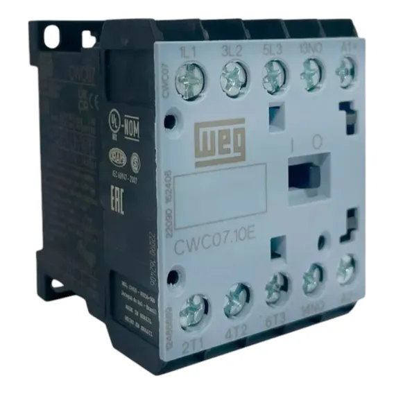 Mini Contator Tripolar 24vcc 7a 1na Cwc07-10-30c03 Weg Foto 1