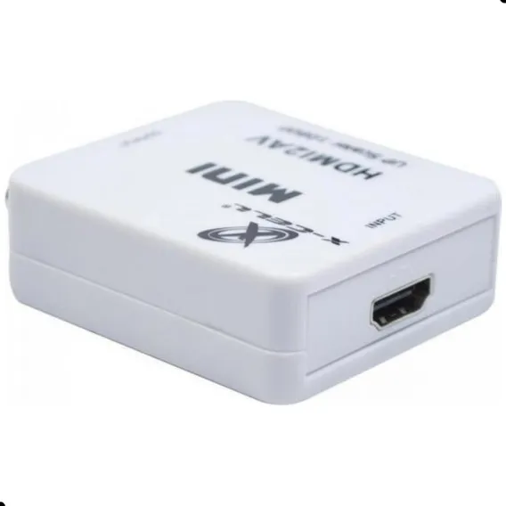 Mini Conversor Hdmi X Av Xc-mc-01 Branco Flex Foto 1