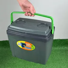 Mini Cooler Caixa Térmica 7 Litros 10 Latas Porta Copos Cinza Foto mini 4