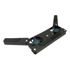 Mini Cooler Portátil Dobrável Usb Dual Fan Cooler Refriger Cor Preto Foto mini  3