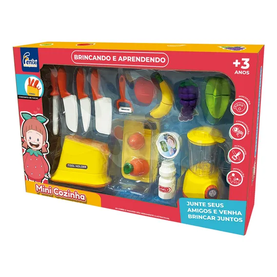 Mini Cozinha Infantil Com Liquidificador E Faqueiro Foto 1