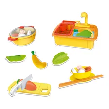 Mini Cozinha Infantil Com Pia, Panelinha, E Acess贸rios Foto mini 2