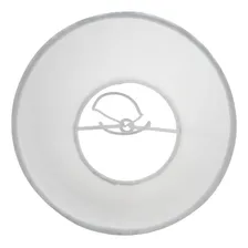 Mini Cupula Pequena Para Lustre De Braço Tecido Algodao Cor Branco Foto mini 4