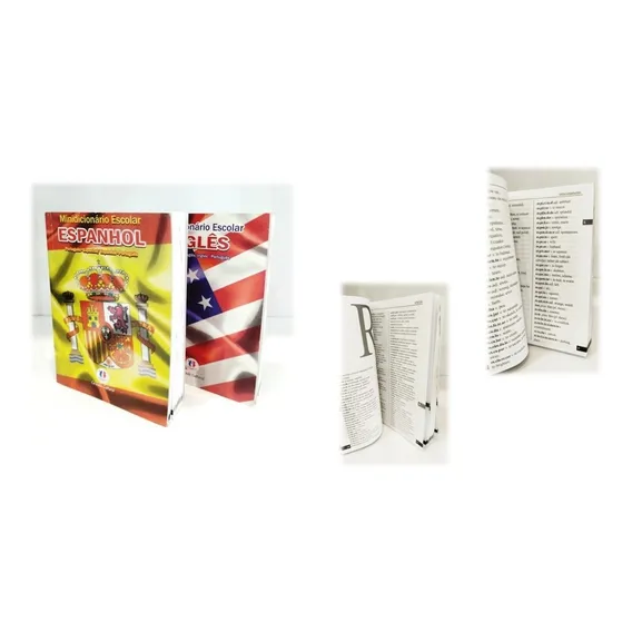 Mini Dicionário Inglês + Mini Dicionário Espanhol Ciranda Foto 1