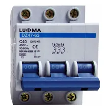 Mini Disjuntor Tripolar Curva C 3ka 32a Lukma Foto mini  2