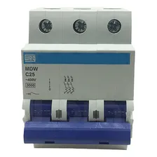 Mini Disjuntor Tripolar Mdw-c25-3 25a Curva C 5ka Weg Foto mini 2