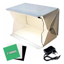 Mini Estúdio Portátil Com Led Branco Bivolt Evobox Plus 60 Foto mini 1