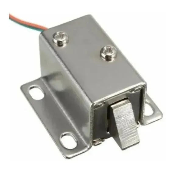 Mini Fechadura Solenoide Eletr么nica 12v Arduino Node Rasp Foto 1
