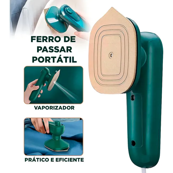 Mini Ferro Vapor Viagem Elétrico Portátil - Bivolt Foto 1
