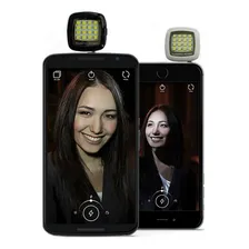 Mini Flash Celular Smartphone - 16 Leds Recarregavel Cor Preto Foto mini 3