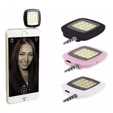 Mini Flash Celular Smartphone - 16 Leds Recarregavel Cor Preto Foto mini 1