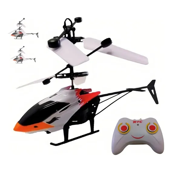 Mini Helic贸ptero Brinquedo Controle Remoto Sensor Menino Cor Sortidas Foto 1