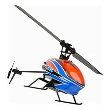 Mini Helicóptero Wltoys Eagle K127 6g 2.4ghz 4 Canais Gyro Cor azul com laranja Xk k1276 Foto mini  3