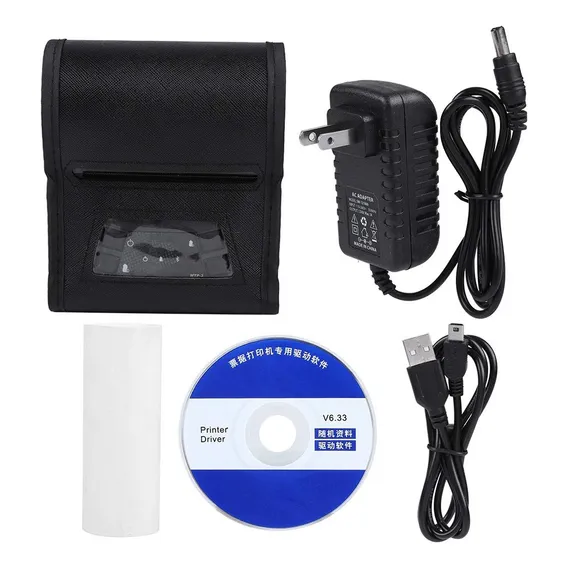 Mini Impressora Térmica Usb Portátil Impressora Bluetooth Compatível Com Windows/ios/android, Baixo Nível De Ruído E Alta Velocidade Impressora Sem Fio De Recibos Foto 1