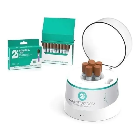 Mini Incubadora Autoclave + 30 Indicador Biol贸gico Foto 1