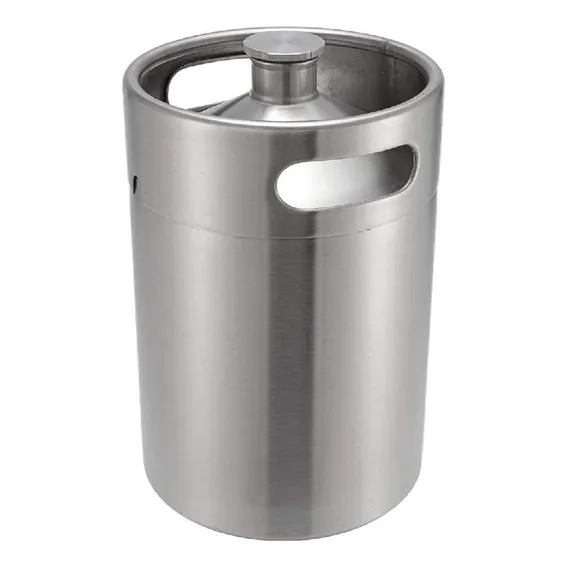 Mini Keg 5l Inox Growler Inox Barril Chopp Cerveja Foto 1