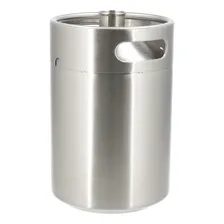 Mini Keg 5l Inox Growler Inox Barril Chopp Cerveja Foto mini 4