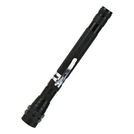 Mini Lanterna 3 Leds Antena FlexÃvel Alongadora Com Imã Lanterna Preto Luz Branca Foto 1