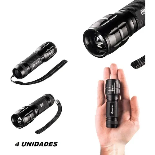 Mini Lanterna Invictus One 80 Lumens Kit Com 4 Unidades Foto 1