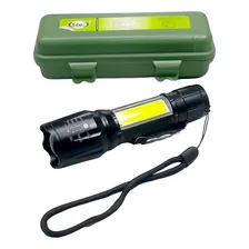 Mini Lanterna Recarregável Led Tática Usb Ideia Id-9595l Foto  mini 1
