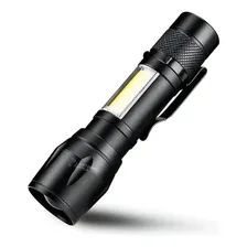 Mini Lanterna Tatica Com Led E Zoom Recarregavel Foto  mini 1