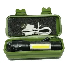 Mini lanterna tática portátil recarregável Usb Marinshop Mini lanterna tática 4000lm Foto mini 4