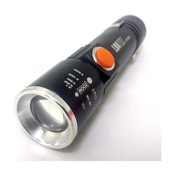 Mini Lanterna Tática Super Potente Led Recarregável Swat Usb Foto 1