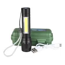 Mini lanterna tática USB recarregável profissional com zoom Foto mini 2