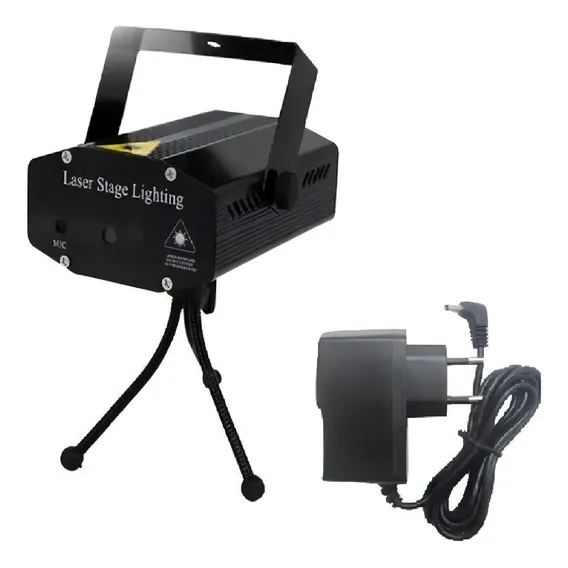 Mini Laser Projetor Holográfico Stage Lighting Preto -sd-120 Foto 1