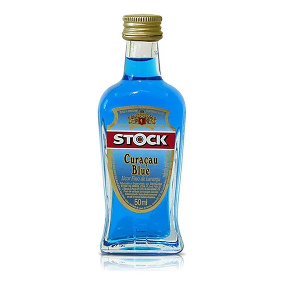 Mini Licor Stock Curacau Blue 50ml Foto 1