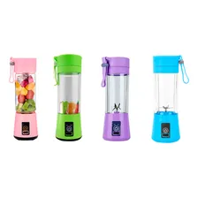 Mini Liquidificador Portátil Juicer Recarregável 6 Lâminas Cor Rosa Foto mini  3