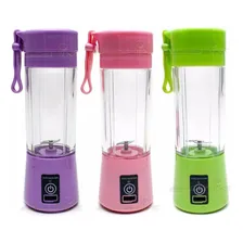Mini Liquidificador Portátil Shake Juice Cup Rosa Foto mini 2