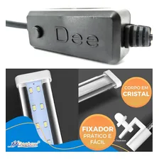 Mini Luminária Led Branca E Azul De Aquario Dee5led 17cm 8w 127V Foto mini  2