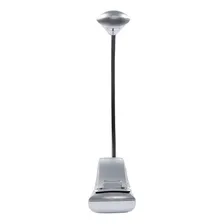 Mini Luminária Led Clip Abajur Leitura Livro Grampo Mesa Cor da estrutura Prateado Foto mini 2