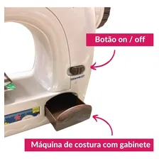 Mini Máquina De Costura Infantil Mini Ateliê Importway Rosa Foto mini 3