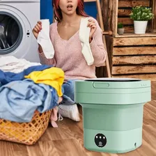 Mini Máquina De Lavar Roupa Portátil Máquina De Lavar Foto mini 3