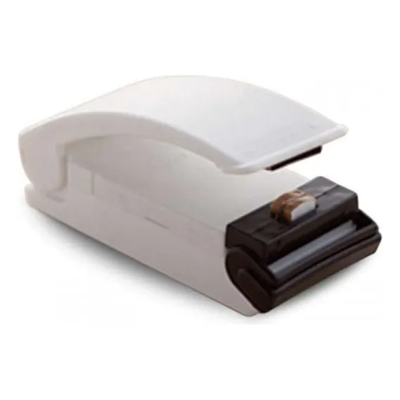 Mini Maquina Seladora Embalagem Plastica Portatil Pilha Foto 1