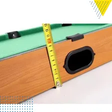 Mini Mesa De Bilhar Infantil Brinquedo Sinuca Taco Bola Giz Foto mini 4