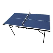 Mini Mesa De Tênnis De Mesa (ping Pong) Com Rede Klopf Cor Azul Foto mini  2