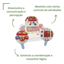 Mini Mesinha Infantil BebĂȘ Educativa Com Som Poliplac Foto mini 4