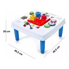 Mini Mesinha Infantil BebĂȘ Educativa Com Som Poliplac Foto mini 3